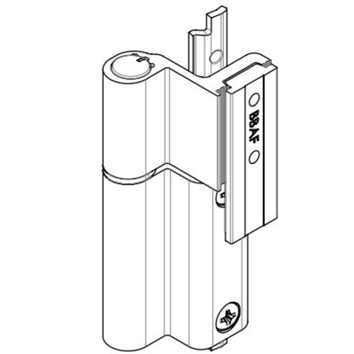 Paire de paumelle centrale Galicube FAPIM NJ aspect inox - 1409A-NJ