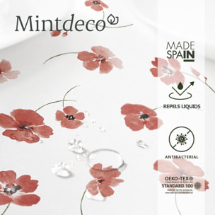 Nappe anti-taches YUNIA ROUGE - coton mélangé