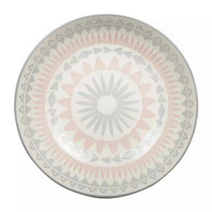 Lot de 6 Assiette creuse rose - coachella