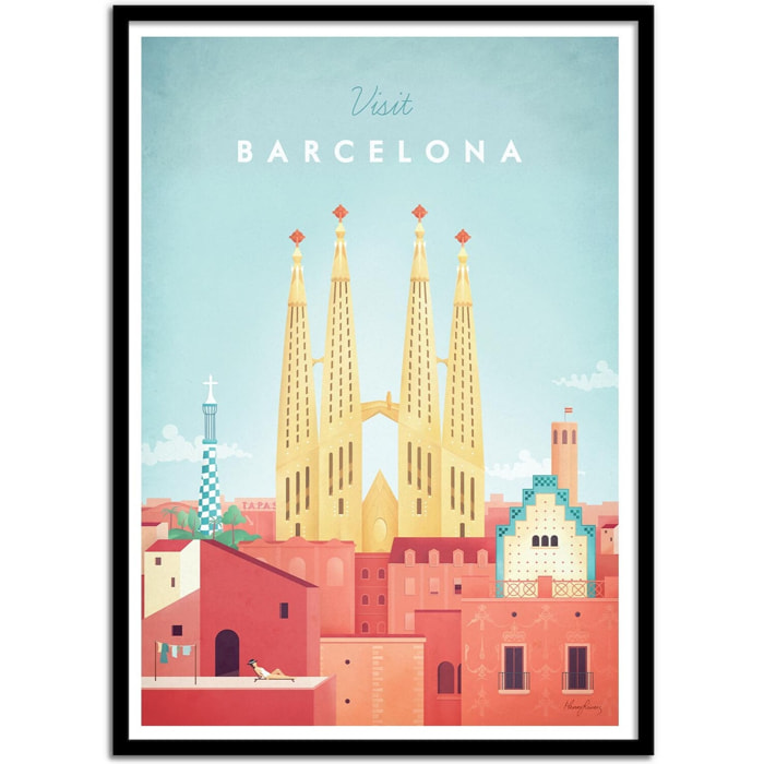 Affiche - Visit Barcelona - Henry Rivers