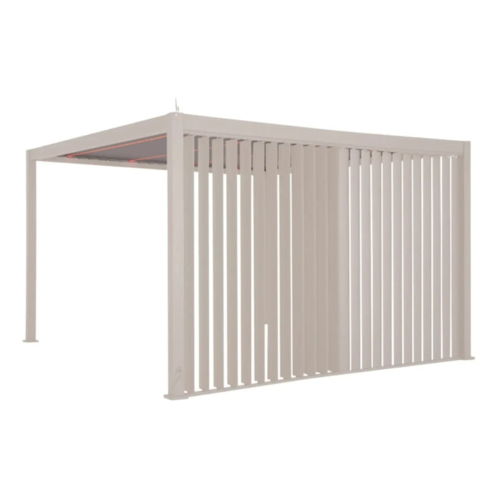Persienne pour pergola Evora 3m argile