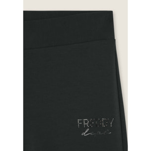 Pantaloni flare in felpa elasticizzata