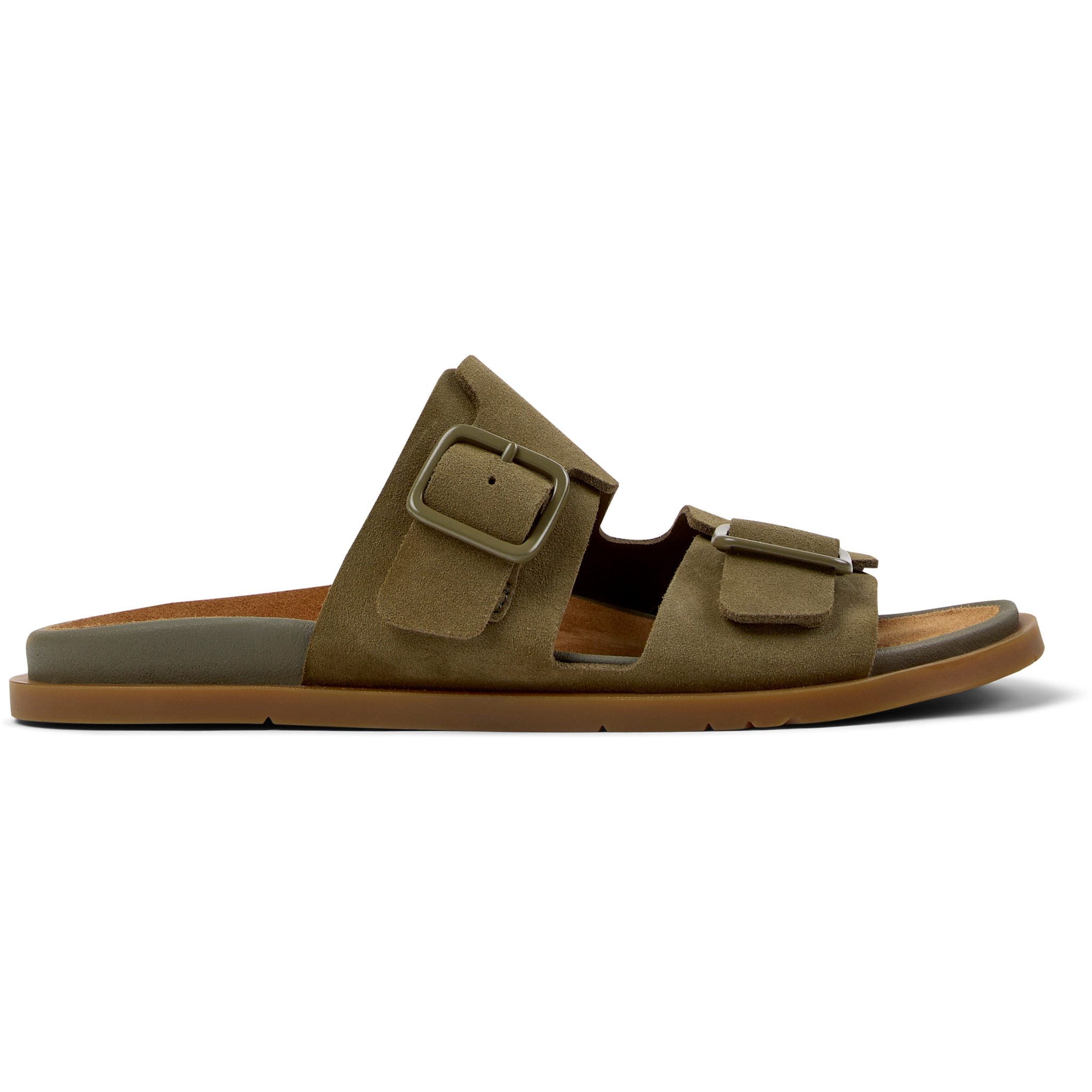 Sandalias - CAMPER Lluc Sandal - Verde - Cuero de gamuza