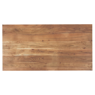 Table rectangulaire 6 personnes en bois d'acacia 175 cm - Pita