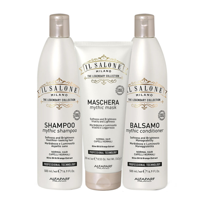 ALFAPARF MILANO Kit Il Salone Mythic Shampoo 500ml + Mask 250ml + Conditioner 500ml