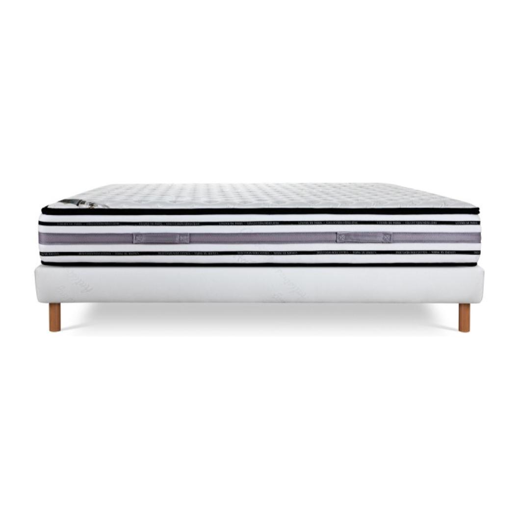 ENSEMBLE LE PLAZA LUXE - Matelas 2 places + 1 Sommier