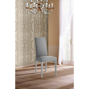 Tomasucci Ensemble de 2 chaises LELLA en tissu gris