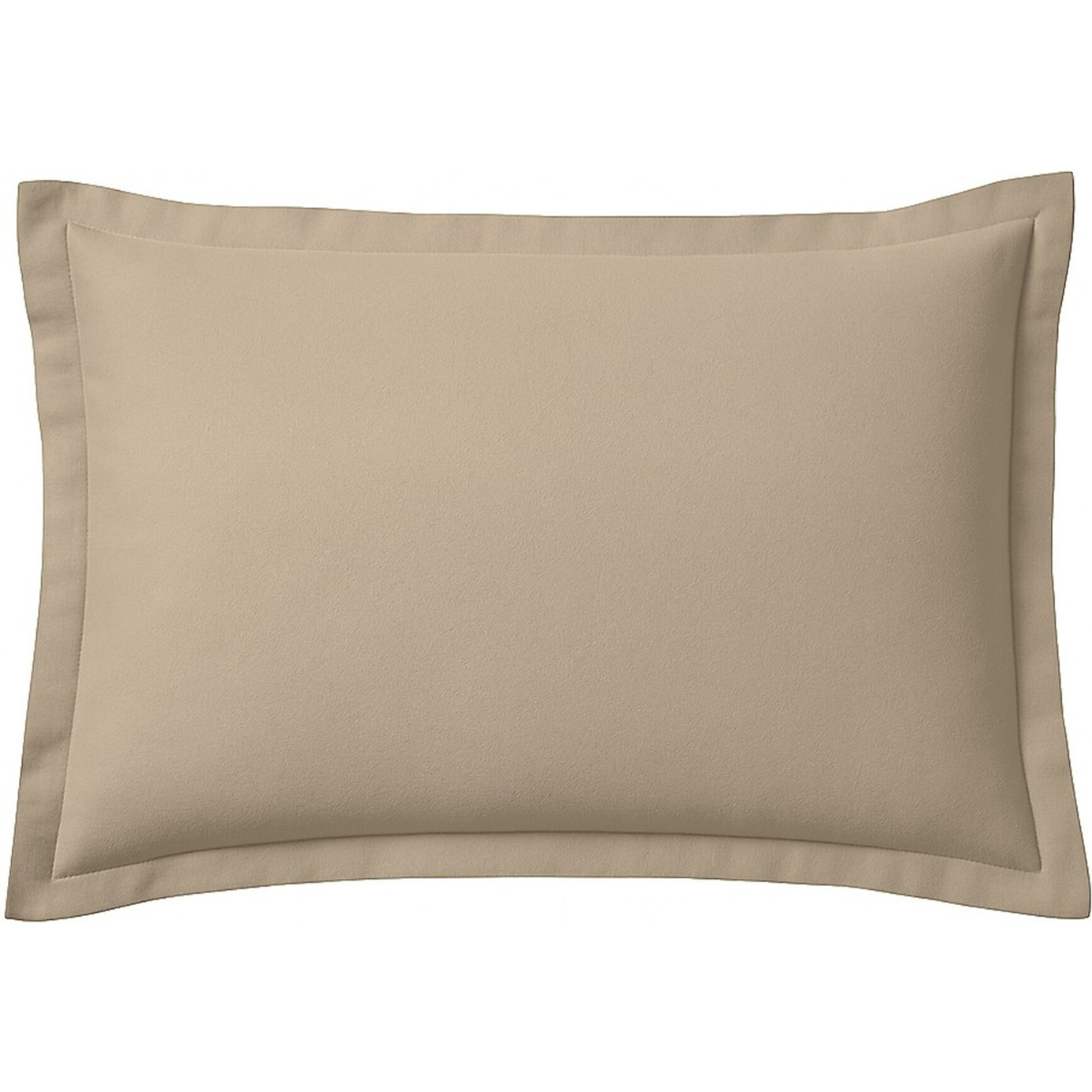 Taie d'oreiller 100% flanelle coton 160gr_ficelle