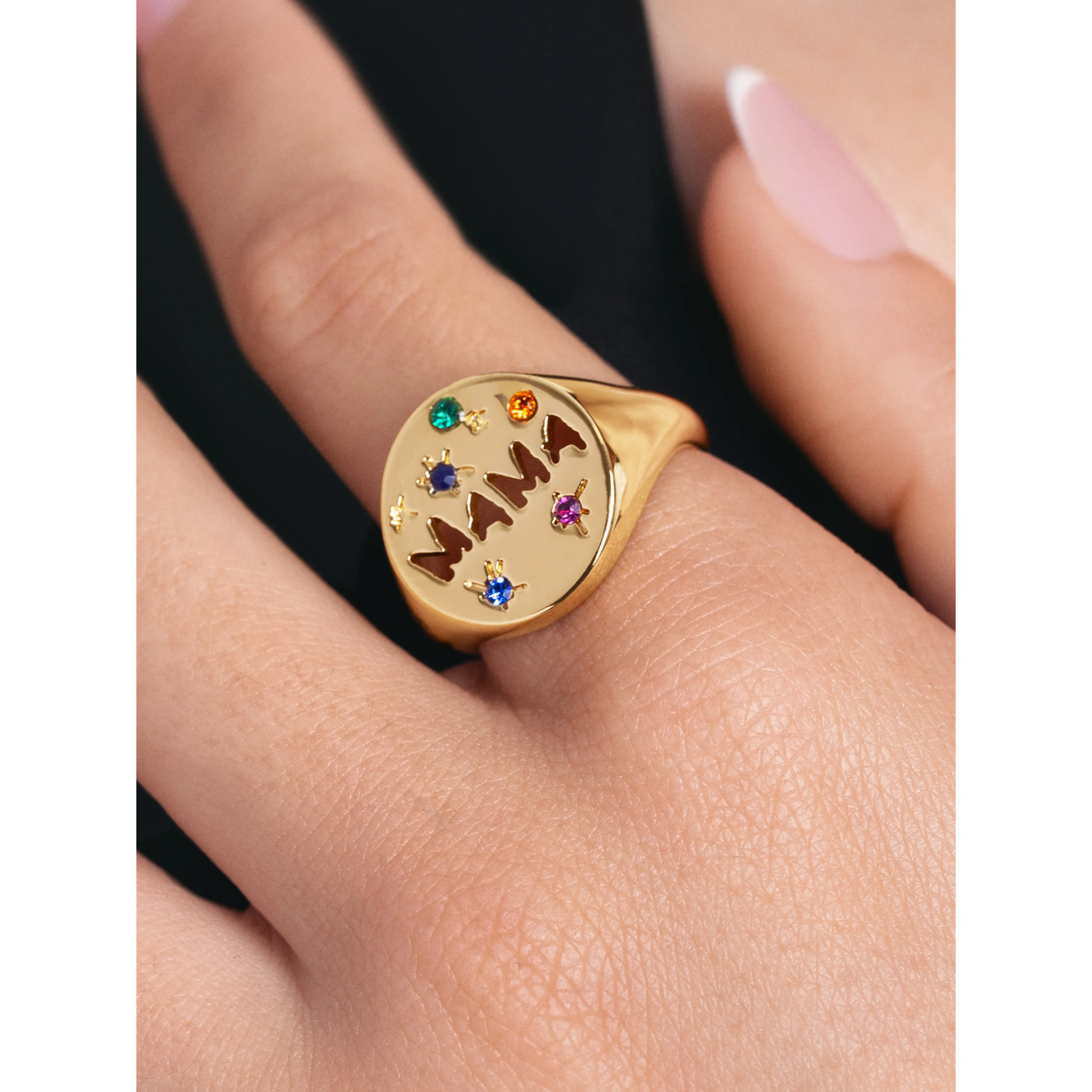 Anillo Mamá Baño Oro