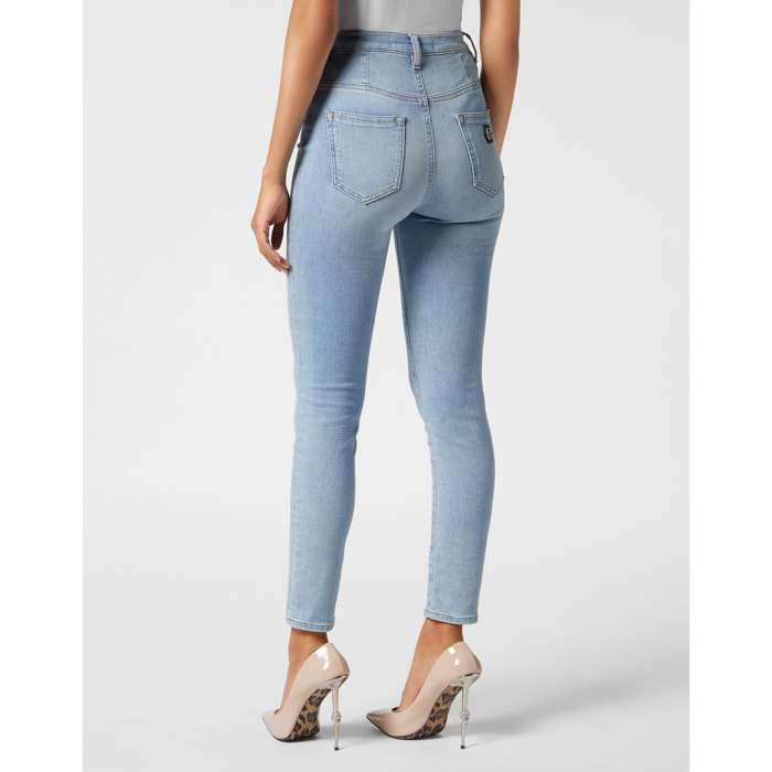 PHILIPP PLEIN Jegging de cintura alta