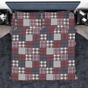 Intrecci – Completo lenzuola in cotone 1 piazza e mezza