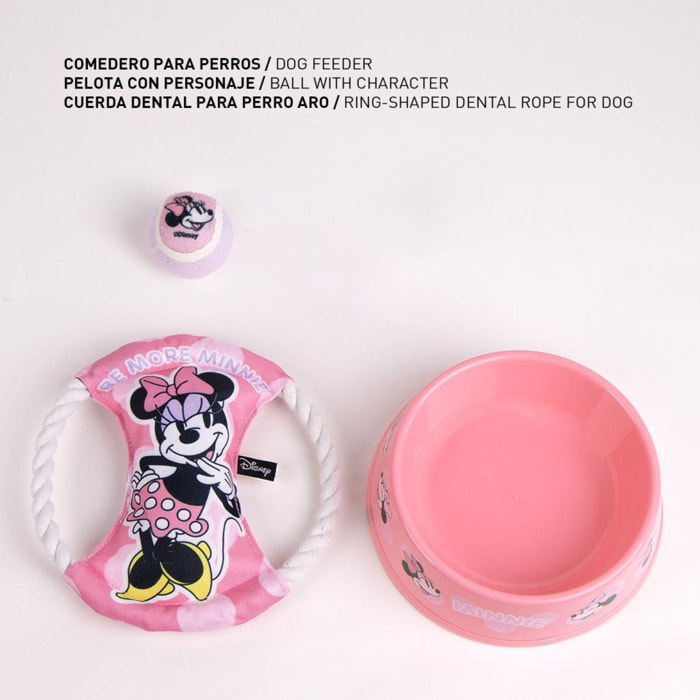 Set para mascota con juguete diseño minnie