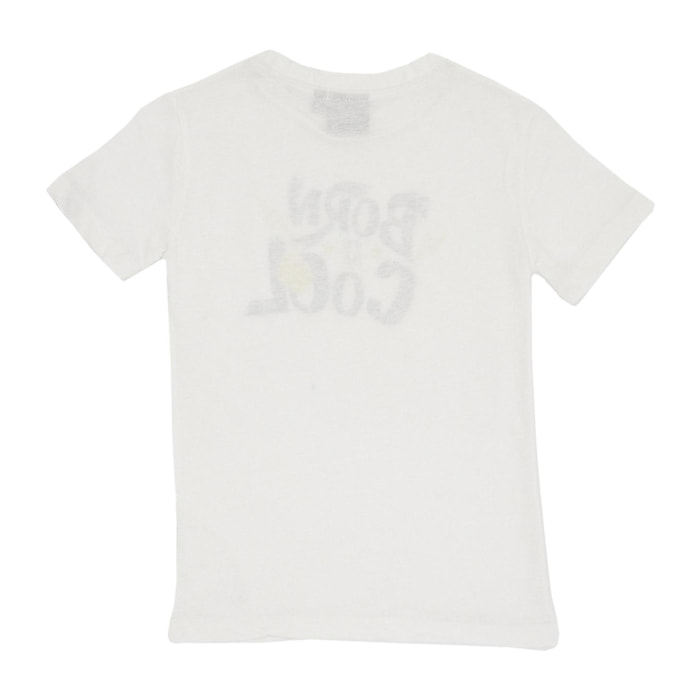 T-shirt da bambino maniche corte stampa 'Born Cool' Basic