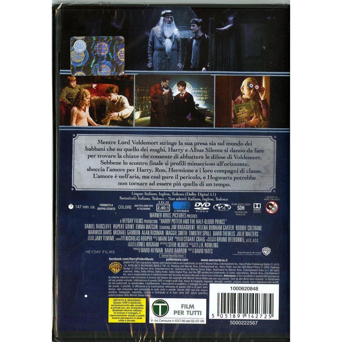 Harry Potter e Il Principe Mezzosangue DVD Warner Bros.