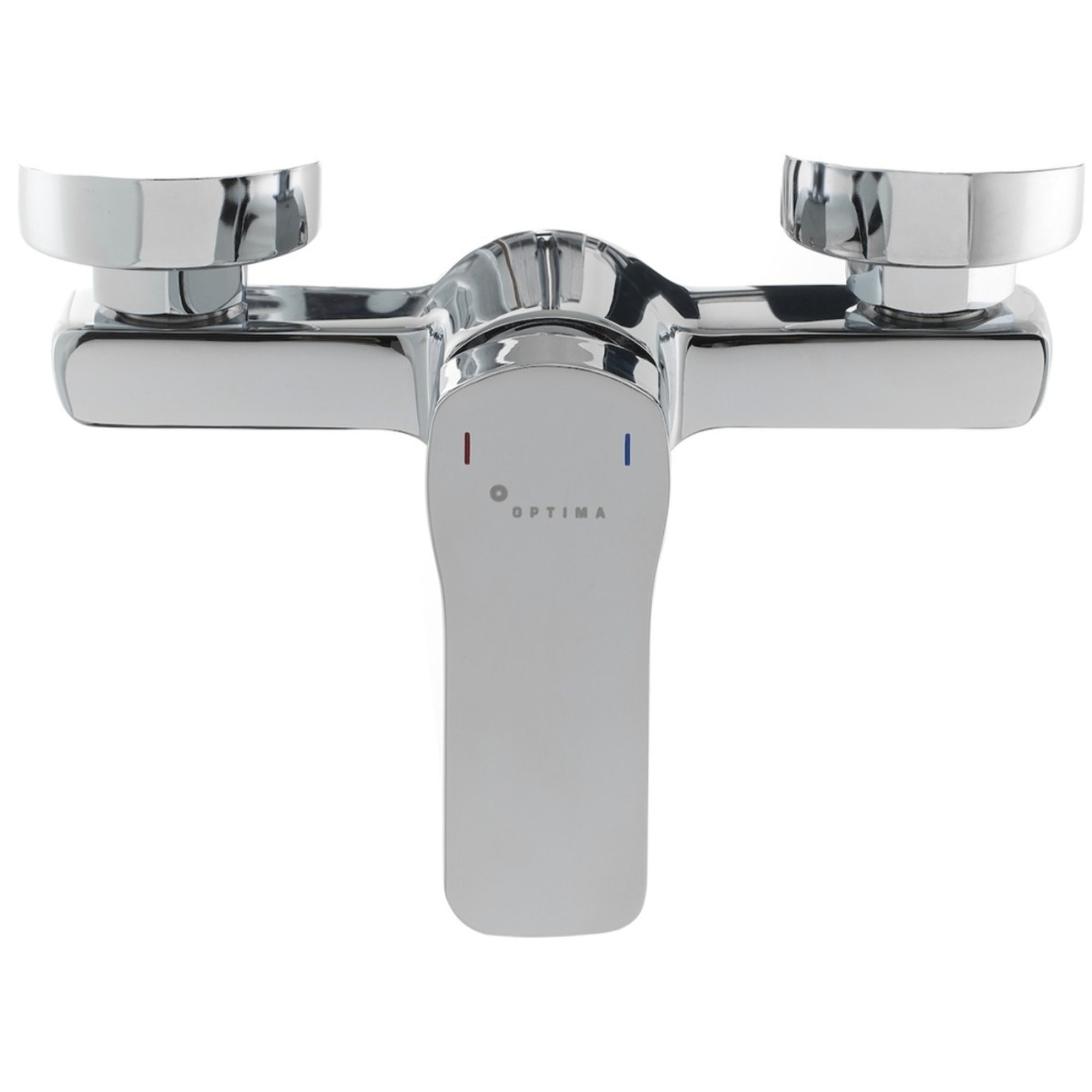 Optima Cube Way mitigeur de baignoire mural 150 mm à levier, chrome (CU222)