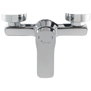 Optima Cube Way mitigeur de baignoire mural 150 mm à levier, chrome (CU222)