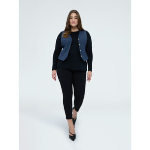 Fiorella Rubino - Pantalones Jeggings con elástico en la cintura - Negro