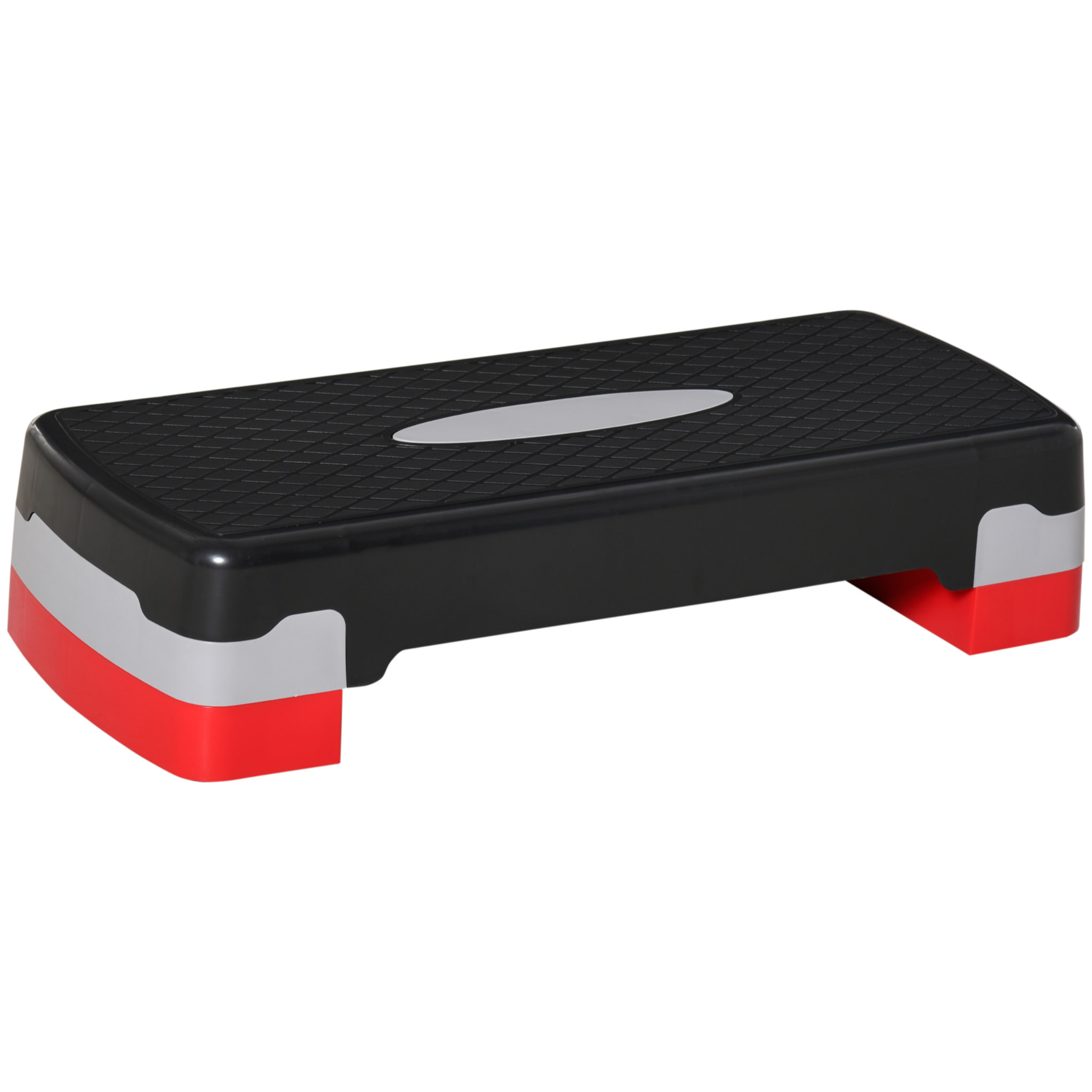 Tabla de Step Ajustable Fitness Plástico 68x29x10-15cm Rojo