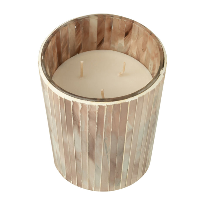 J-Line bougie parfumée Noa - Tender Rose - verre - rose - medium - 55H