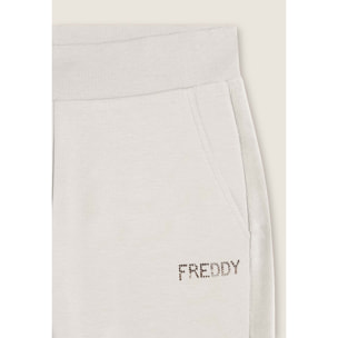 Pantaloni sportivi da donna con inserto in velluto