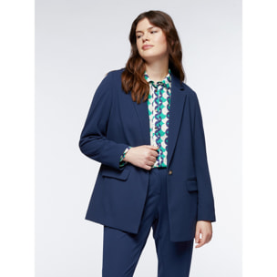 Fiorella Rubino - Blazer in tessuto fluido - Blu