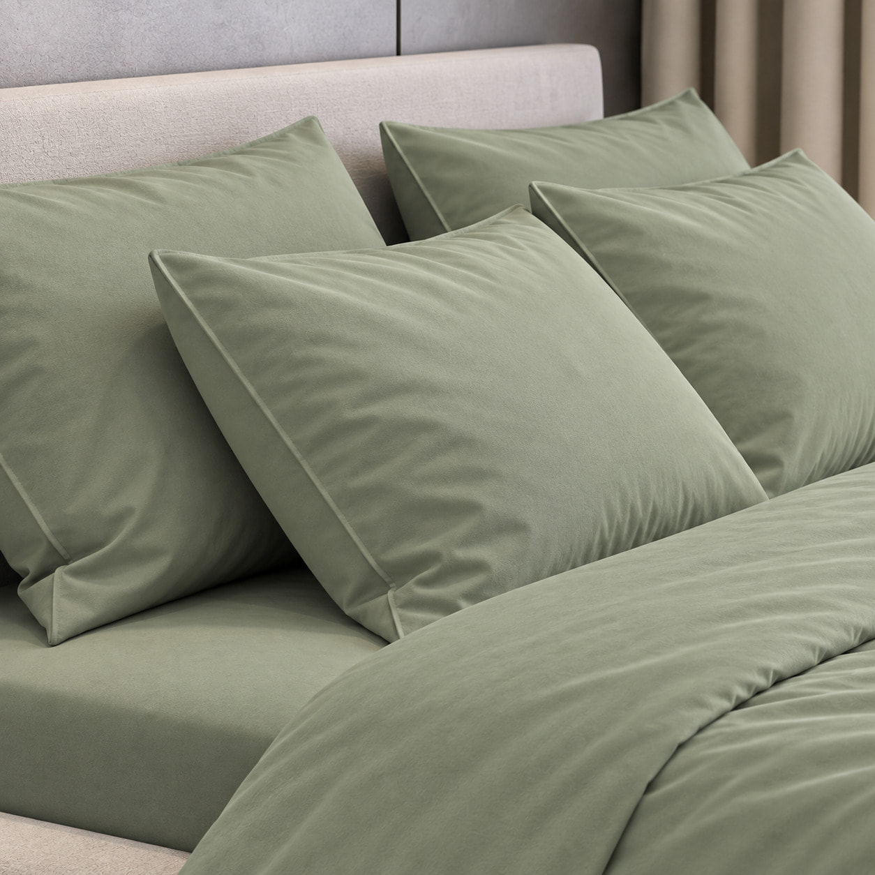 SARTORIALE Completo letto Elegance Tinta Unita in Percalle