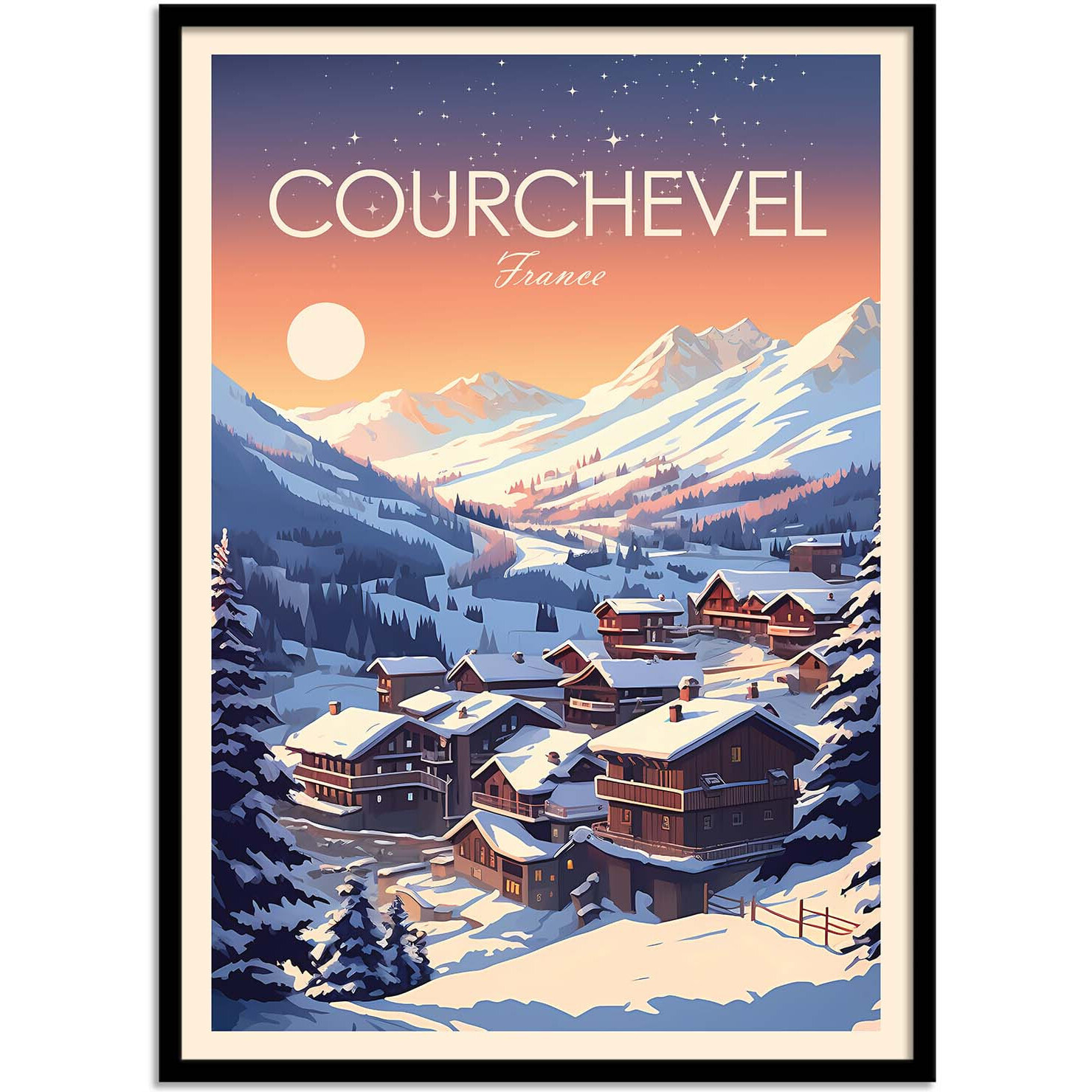 Affiche - Courchevel - Studio Inception