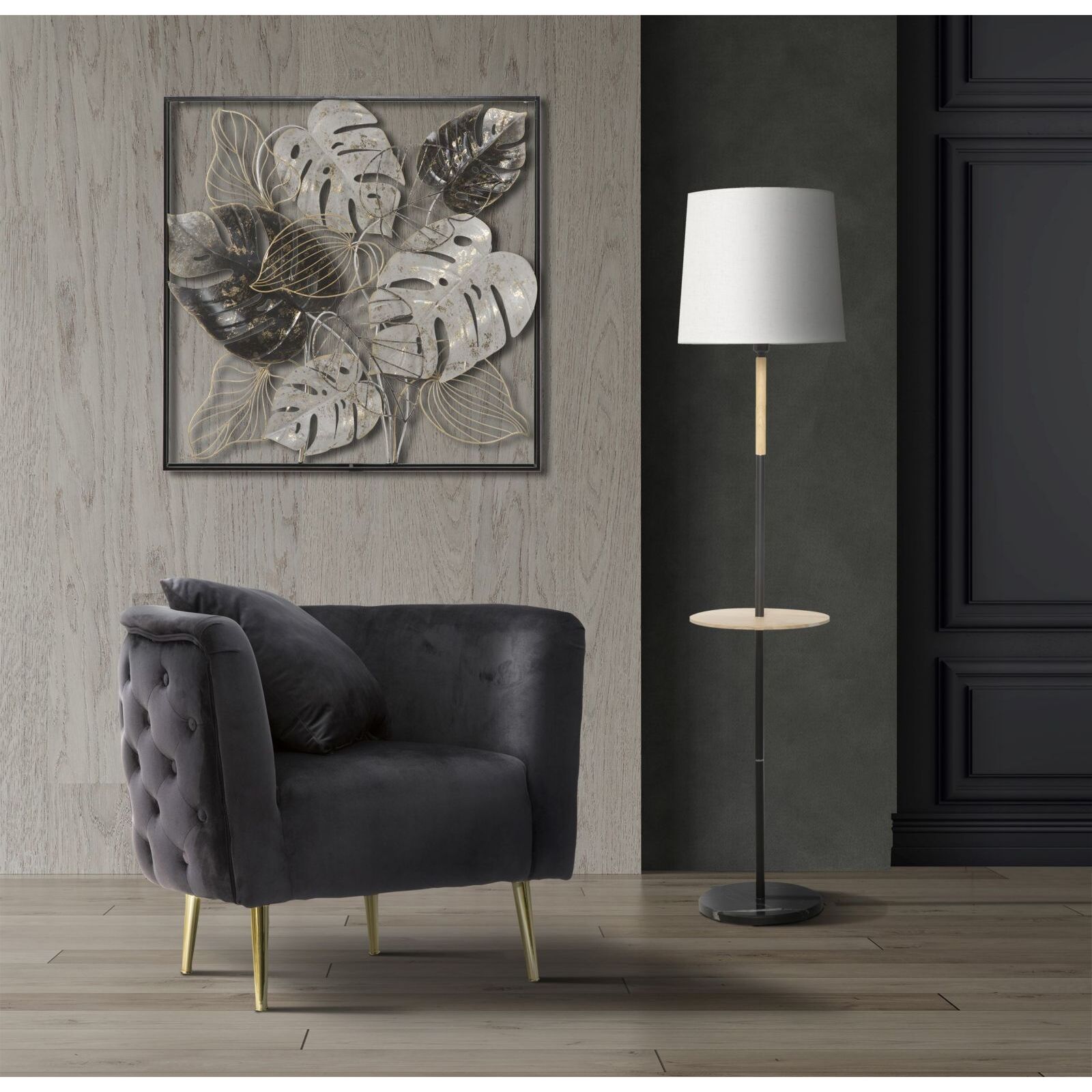 POLTRONA BUCAREST NEROCM 76X74X71