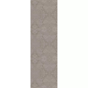 Chemin de table pur coton motif jacquard beige Mille isaphire beige