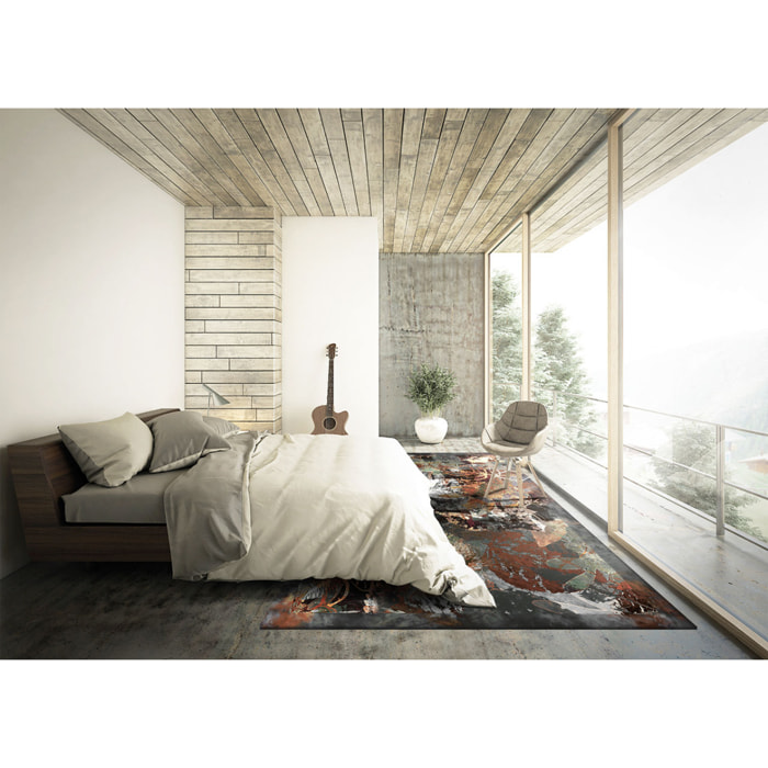 Tappeto Camera Cucina e Bagno Emozioni D'Artista Incisione Terra 100*160