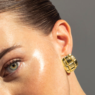 Pendientes acabado en oro amarillo de 18k
