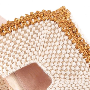 Sandalia De Tacón - Beige - Altura: 10 Cm