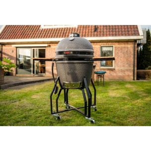 Kamado GRILL GURU GGO221 Original Large Basic gris sur chariot 47 cm