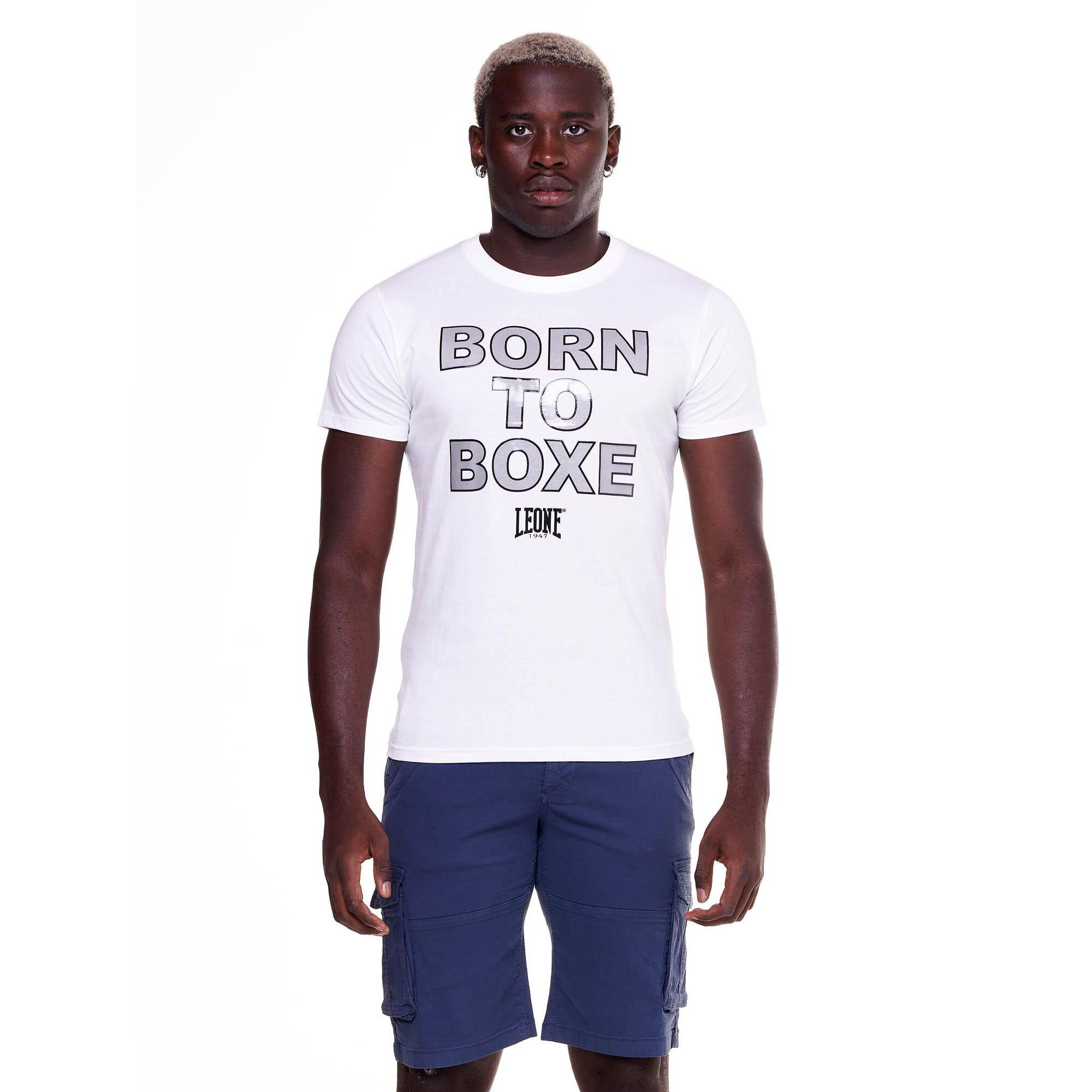 T-shirt da uomo stampa 'Born to boxe' Sporty