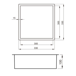 Niche de Douche à encastrer, Black (SATAURN3030MB)
