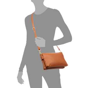 Barbania borsa a spalla donna. Pelle autentica Dollaro.