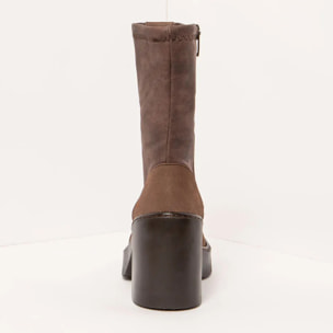 Botines con tacón 1973 NOBUCK BROWN/BERNA color Brown
