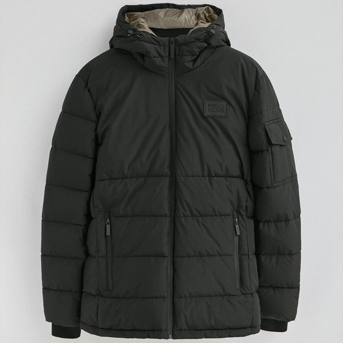 Chaqueta Val Thorens negro con logo Polo Club