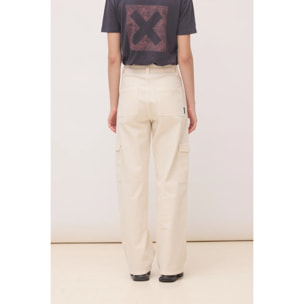 PANTALÓN CARGO MUJER LIBBY BLANCO ROTO