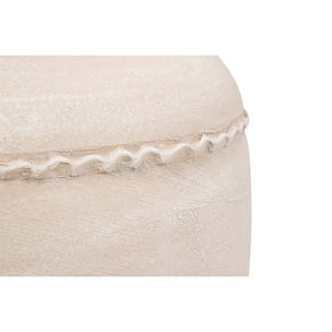 Florero Ceramica Beige 27x27x50 Cm