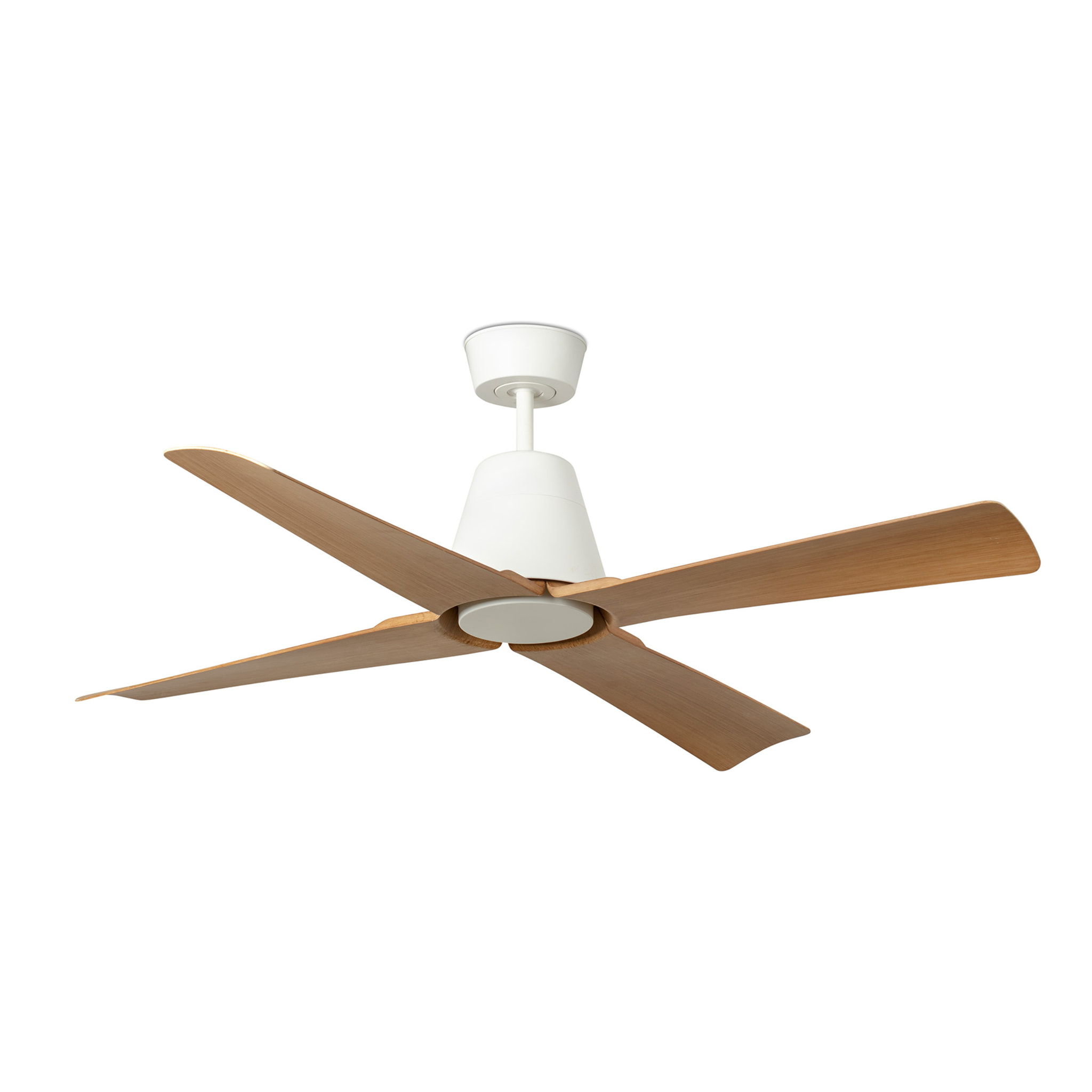 TYPHOON M LED Ventilateur blanc/bois