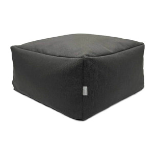 Puff desenfundable MINK negro 50x50x25 cm. Disponible en varios colores