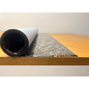 Tovaglia Antimacchia Plastificata Idrorepellente Rotolo Tasgliabile PVC Proteggi Tavolo Crystal Marmo D12 1,55mm