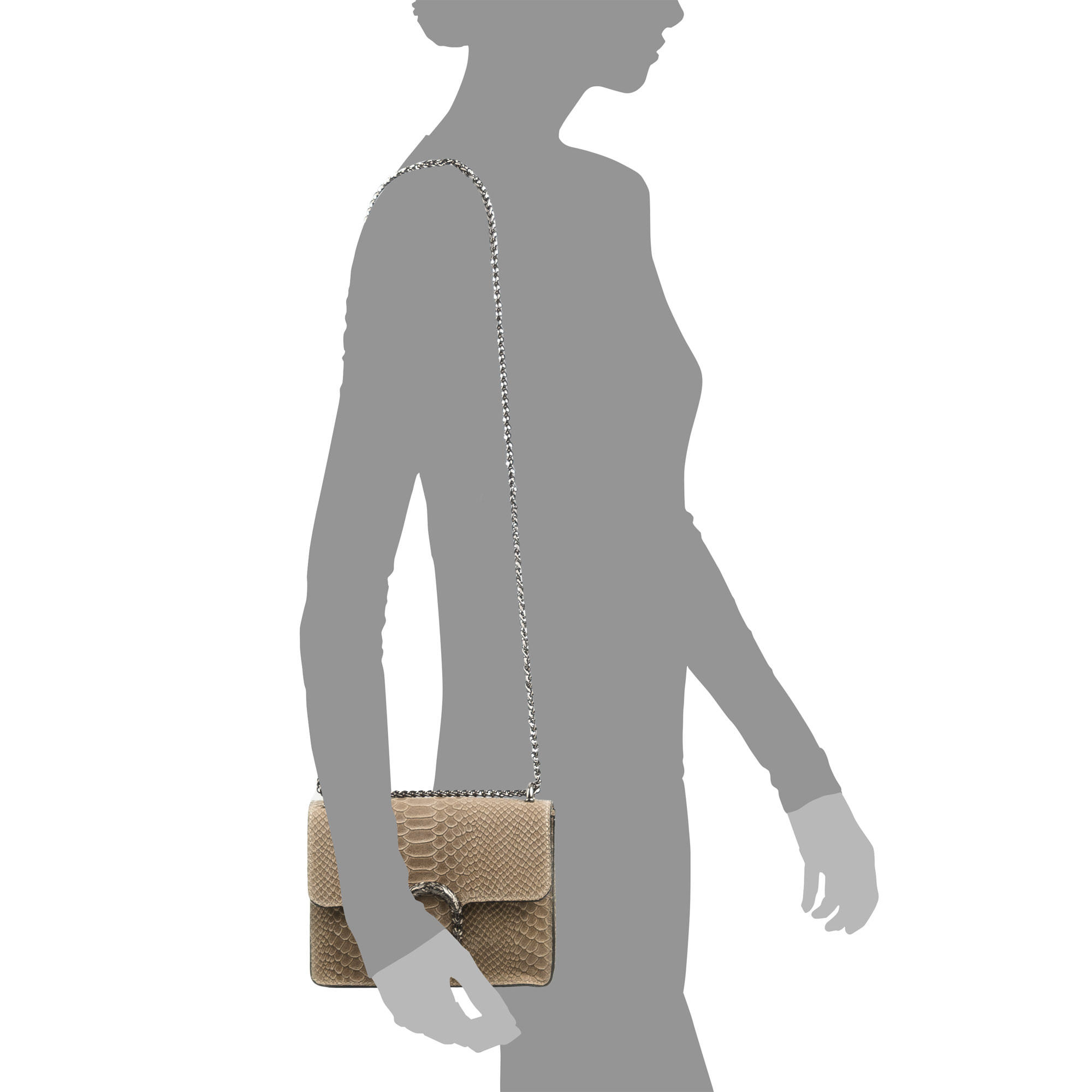 Lorenza Borsa a mano Donna.Pelle autentica Scamosciato Incisione Serpente