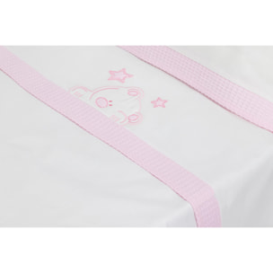 Trip Coche 100% Alg Mod Viggo Bco/Rosa