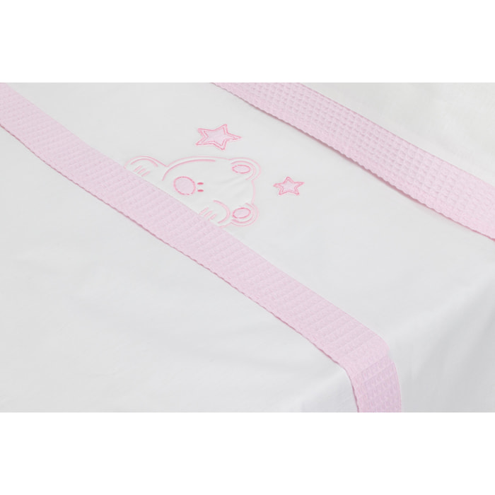 Trip Coche 100% Alg Mod Viggo Bco/Rosa