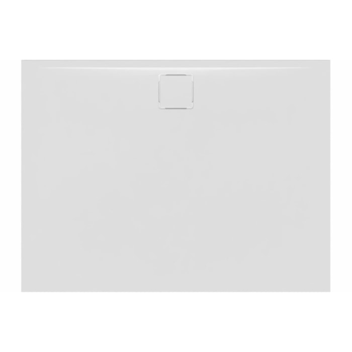 Vision 120x90cm receveur de douche rectangulaire ultra-plat 3cm, surface antidérapante, marbre coulé, blanc (SATSVVI12090B)