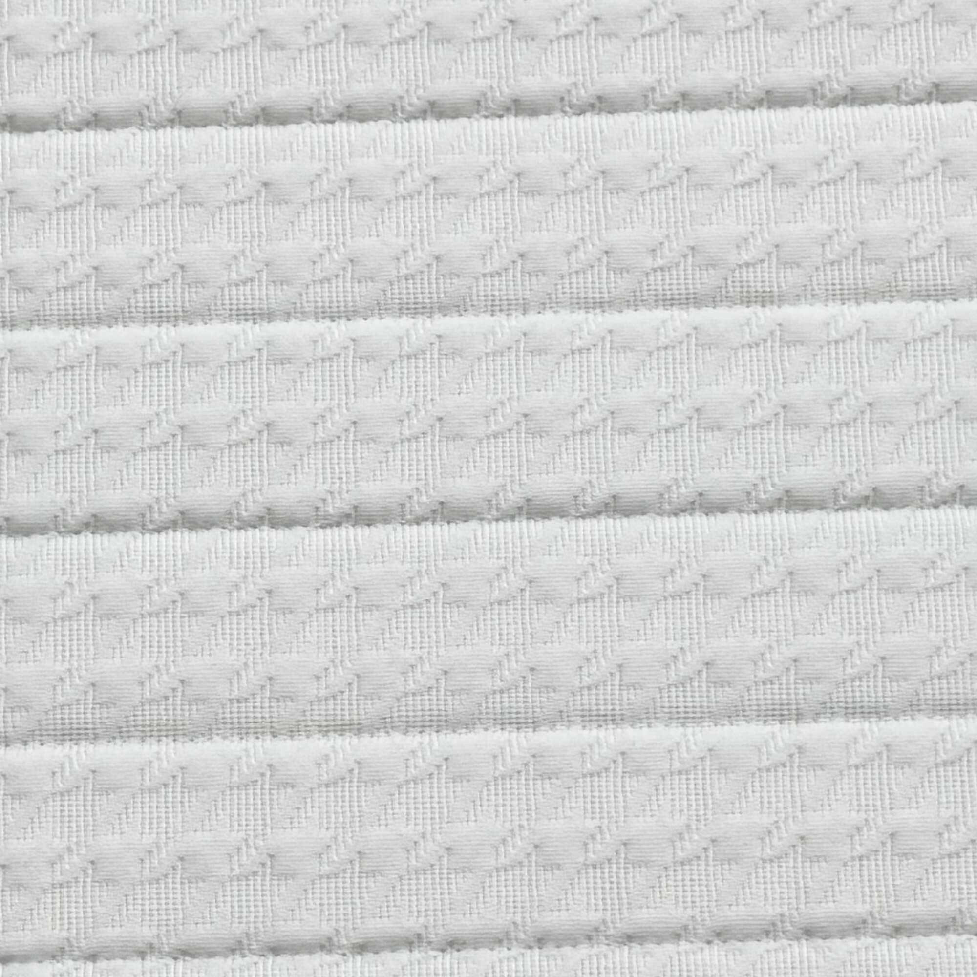 Ensemble matelas mousse haute résilience CALLISTO, H29 cm, accueil mémoire de forme, sommier blanc pieds de poule