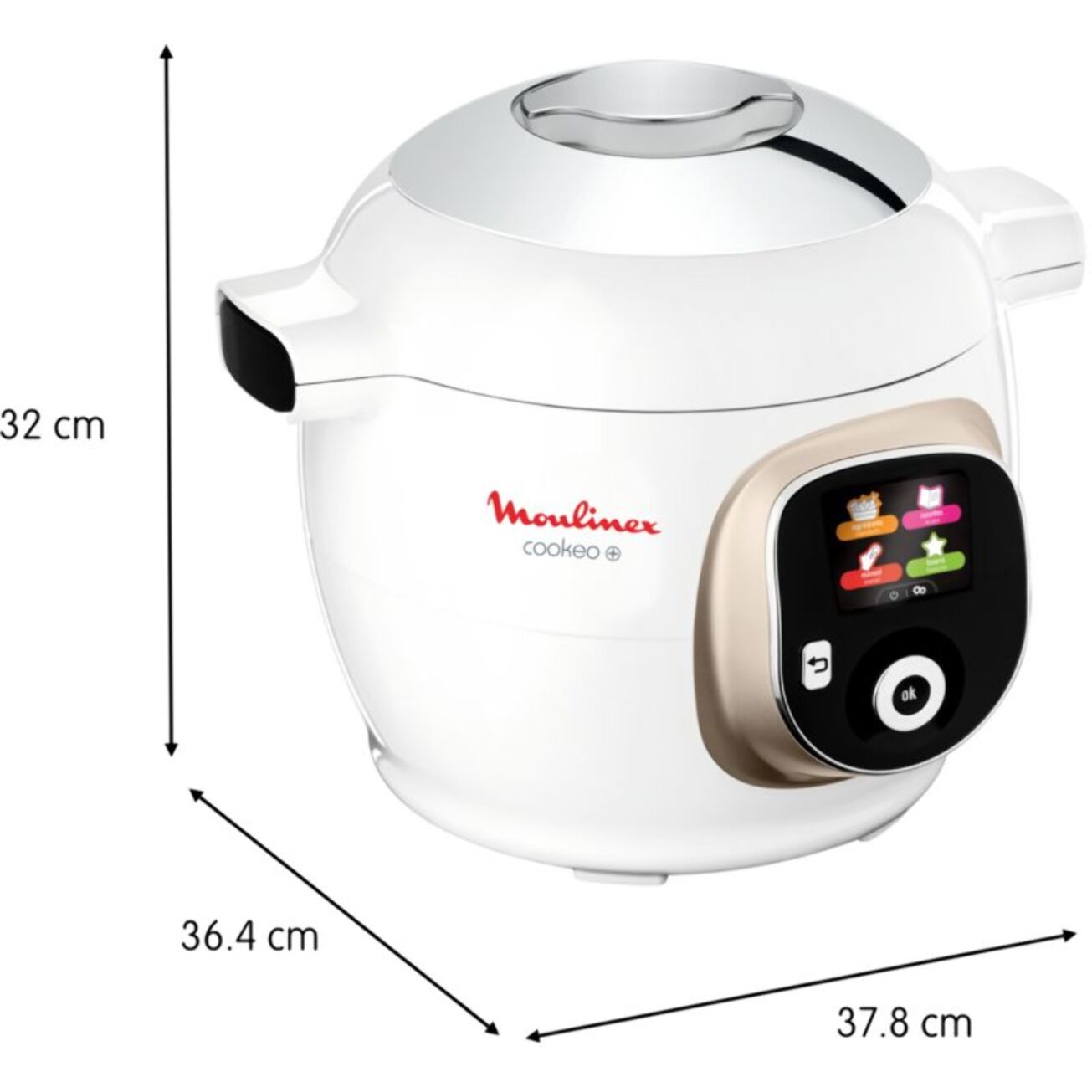 Cookeo MOULINEX CE85BA10 blanc 6 L, 6 modes de cuisson