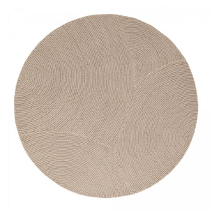 Tapis rond Rond Faux uni